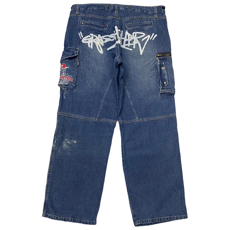 JNCO x Southpole x Grass Hither Mark Cargo Jeans